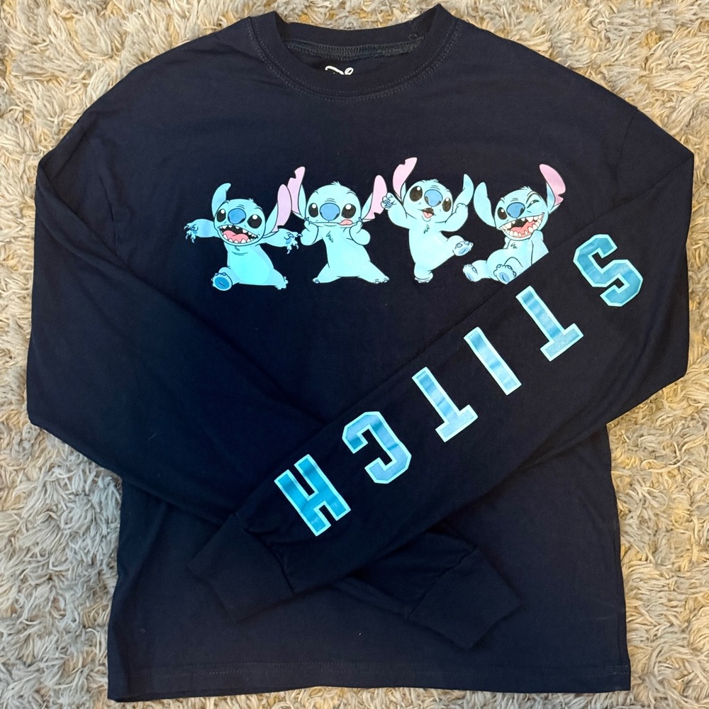 Disney Stitch long sleeve girls shirt